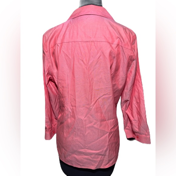 Orvis Wrinkle Free 100% Cotton Double Breasted‎ Dress Shirt Women’s Size 12 - Picture 4 of 10